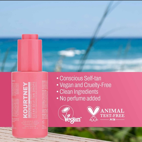 Celebrity Clear Self Tan Hyaluronic Acid Drops Fragrance Free DHA Cruelty Free - Picture 3 of 6